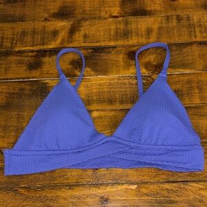 Aerie Size M Women's Purple Textured Bikini top